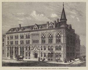 New Dock-House of the East and West India Dock Company, i Billiter-Square af Frank Watkins